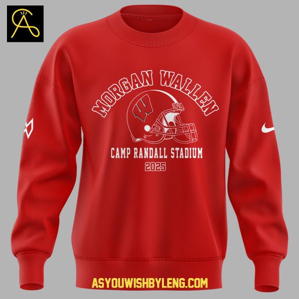 Wisconsin Badgers 2025 Morgan Wallen Camp Randall Stadium Hoodie T-Shirt