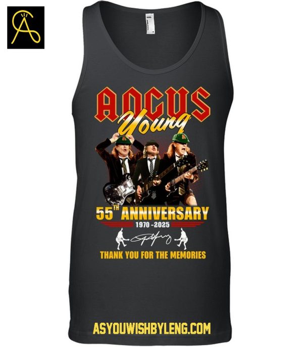 ACDC Agcus Young 55th Anniversary 1970-2025 The Memories Tshirt