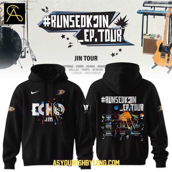 Anaheim Ducks BTS JIN RunSeokjin Ep. Tour 2025 Hoodie T-Shirt