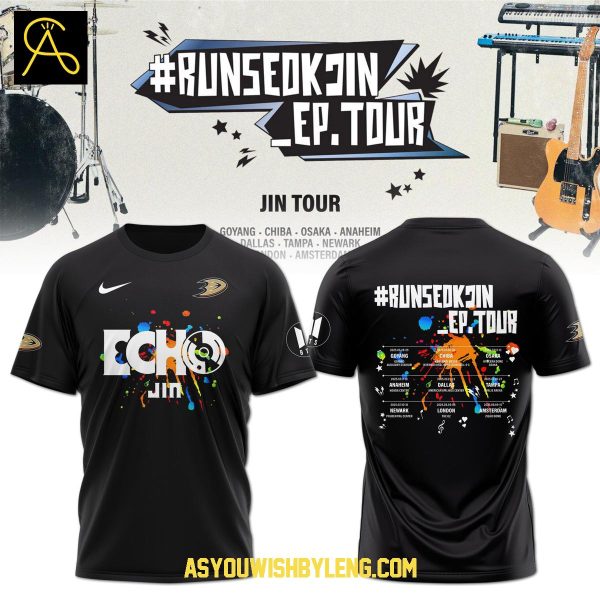 Anaheim Ducks BTS JIN RunSeokjin Ep. Tour 2025 Hoodie T-Shirt