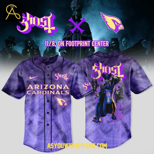 Arizona Cardinals Ghost Band Skeletour 2025 World Baseball Jersey
