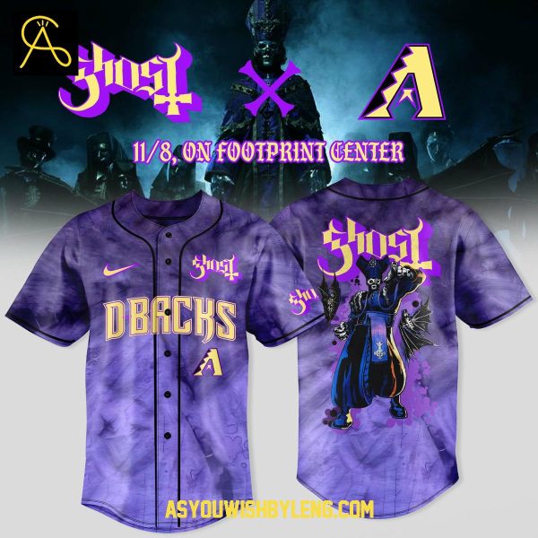 Arizona Diamondbacks Celebration Ghost Band World Tour 2025 Baseball Jersey
