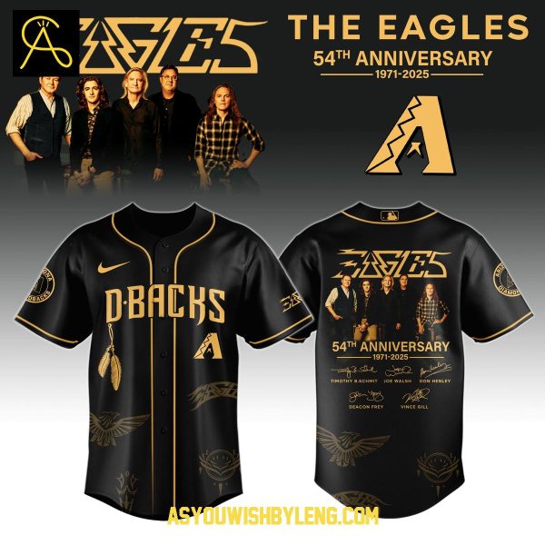 Arizona Diamondbacks The Eagles Band 54th Anniversary Baseball Jersey