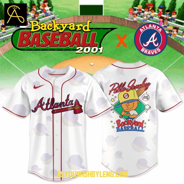Atlanta Braves Backyard Baseball 2001-2025 Celebration Baseball Jersey