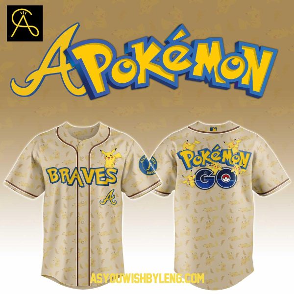 Atlanta Braves Pokemon Go Master TCG 2025 Baseball Jersey