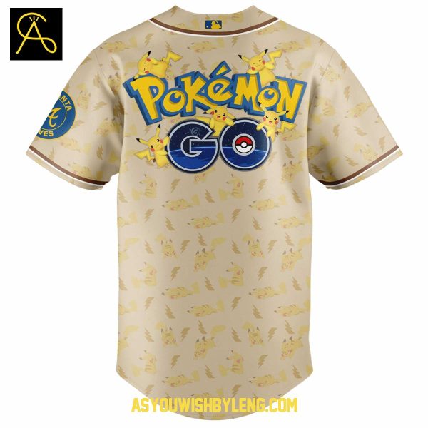 Atlanta Braves Pokemon Go Master TCG 2025 Baseball Jersey