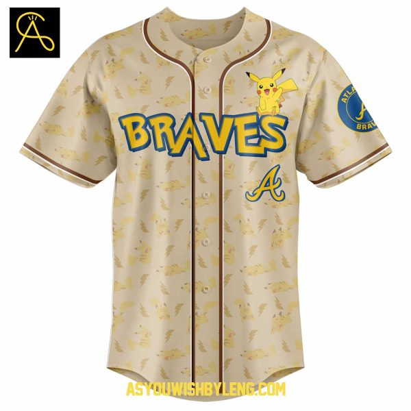 Atlanta Braves Pokemon Go Master TCG 2025 Baseball Jersey