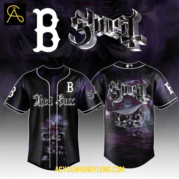 Boston Red Sox Ghost Band Skeletour World Tour 2025 Celebration Baseball Jersey
