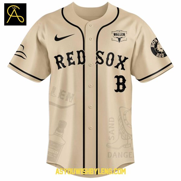 Boston Red Sox Morgan Wallen 2025 I’m The Problem Tour Baseball Jersey