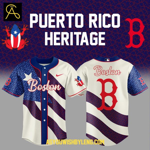 Boston Red Sox Puerto Rico Heritage 2025 Night Of Celebration Baseball Jersey