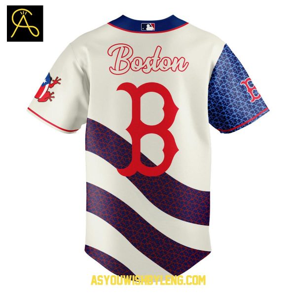 Boston Red Sox Puerto Rico Heritage 2025 Night Of Celebration Baseball Jersey