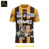 Box Hill Hawks Celebrating Bluey Bingo 2025 Hoodie T Shirt