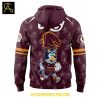 Brisbane Broncos 2025 Bluey Heeler Rugby Hoodie T Shirt