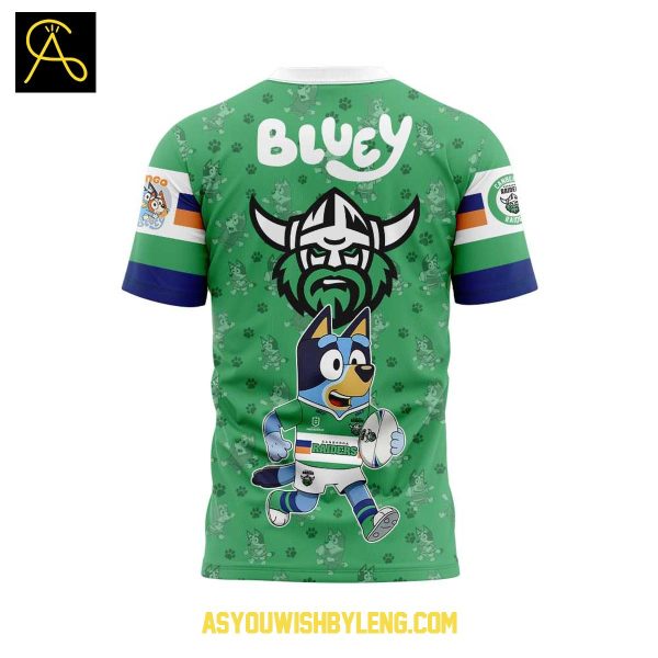 Canberra Raiders 2025 Bluey Heeler Rugby Hoodie T-Shirt