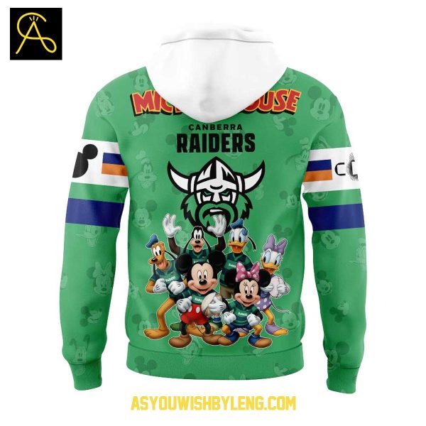 Canberra Raiders Mickey Mouse Disney Friends 2025 Hoodie T-Shirt