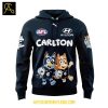 Carlton Blues Bluey And Bingo 2025 Heeler Family Hoodie T Shirt