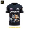 Carlton Blues Bluey And Bingo 2025 Heeler Family Hoodie T Shirt
