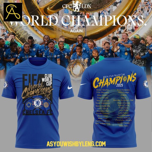 Chelsea FC 2025 FIFA Club World Cup Champions Hoodie T-Shirt