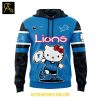 Detroit Lions 50 Years Of Hello Kitty Celebration NFL 2025 Hoodie T Shirt