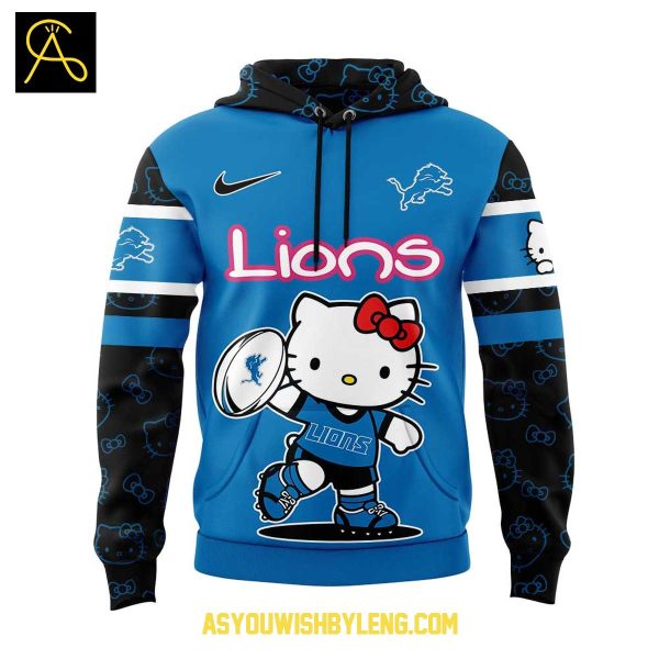 Detroit Lions 50 Years Of Hello Kitty Celebration NFL 2025 Hoodie T-Shirt