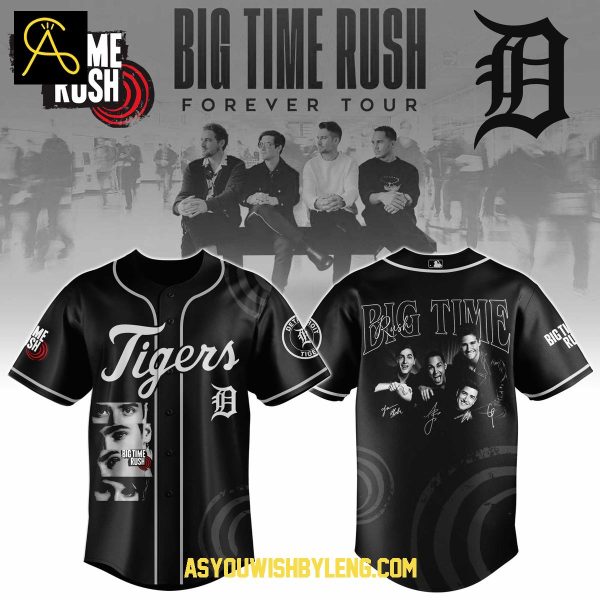 Detroit Tigers 2025 Big Time Rush Forever Tour Celebration Baseball Jersey