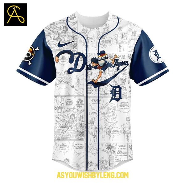 Detroit Tigers Celebrating One Piece 2025 New Season Baseball Jersey