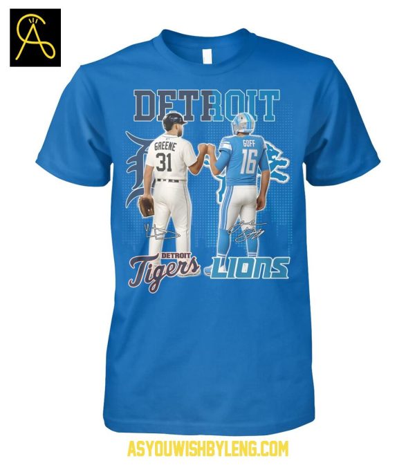 Detroit Tigers MLB And Detroit Lions NFL Sport City Proud 2025 Tshirt