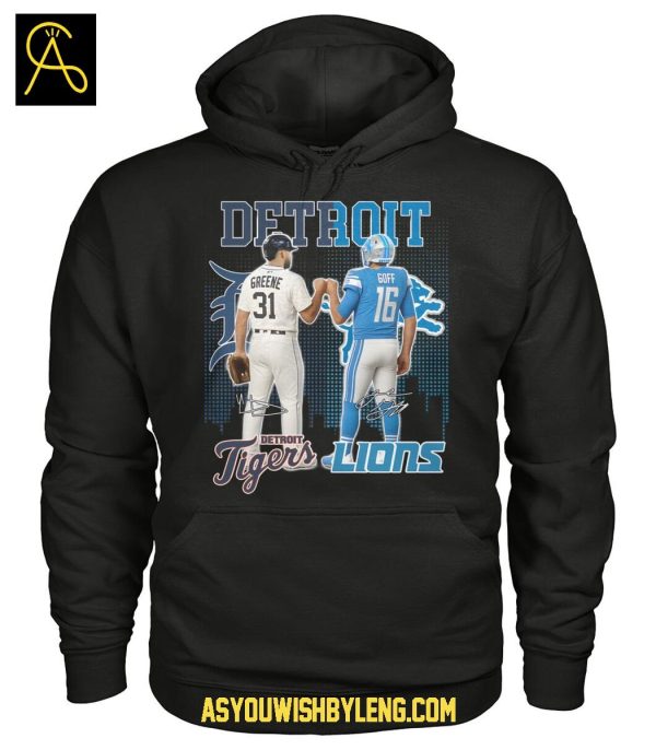 Detroit Tigers MLB And Detroit Lions NFL Sport City Proud 2025 Tshirt