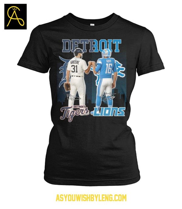 Detroit Tigers MLB And Detroit Lions NFL Sport City Proud 2025 Tshirt