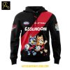 Essendon Bluey And Bingo Heeler Family Rugby Hoodie T Shirt