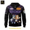 Fremantle Dockers Bluey And Bingo 2025 Heeler Family Hoodie T Shirt