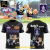 Fremantle Dockers Bluey And Bingo 2025 Heeler Family Hoodie T Shirt