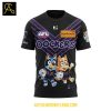 Fremantle Dockers Bluey And Bingo 2025 Heeler Family Hoodie T Shirt