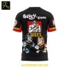 Gallagher Chiefs Bluey Heeler And Bingo 2025 Rugby Hoodie T Shirt
