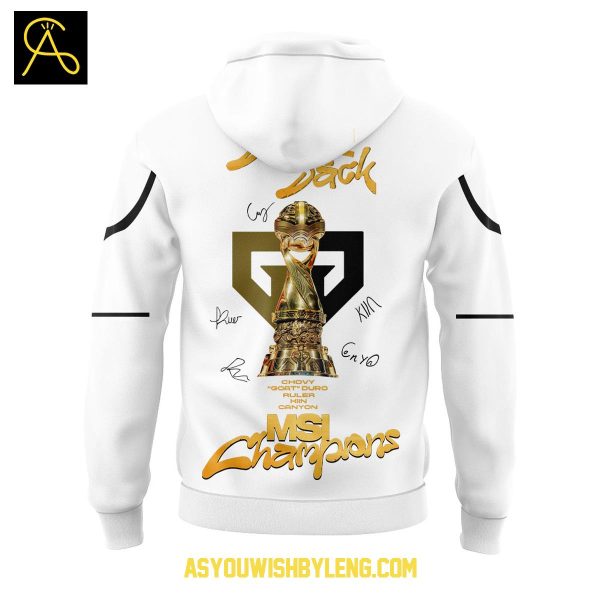 Gen.G Esports 2025 MSI Champions League Of Legends Hoodie T-Shirt