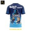 Gold Coast Titans Bluey And Bingo 2025 Heeler Family Hoodie T Shirt