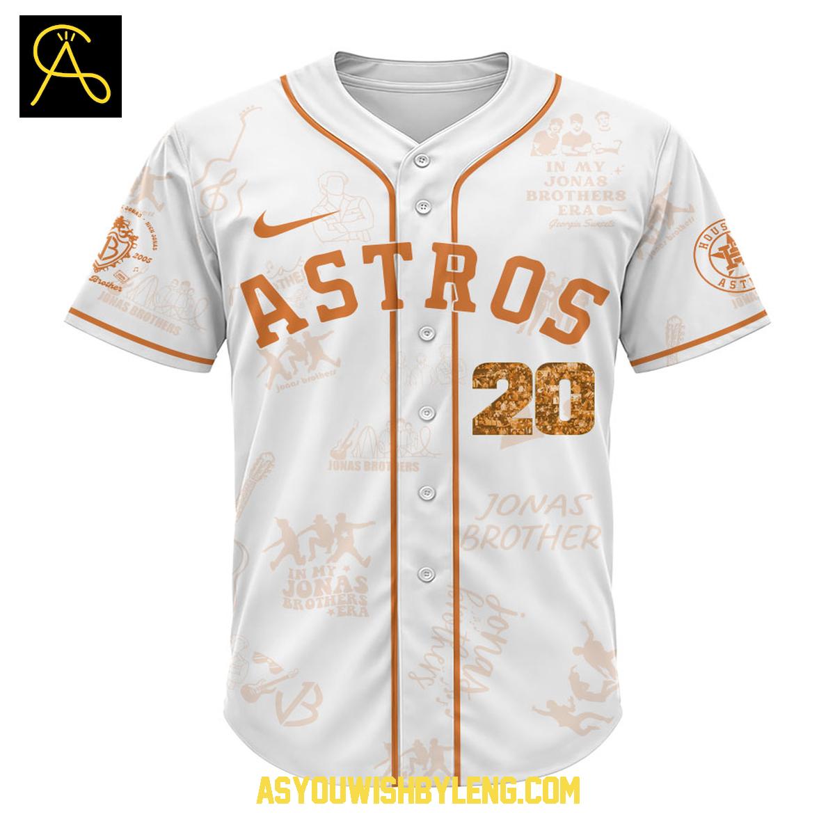 Houston Astros 2025 Jonas Brothers Living the Dream Tour Baseball Jersey Houston Astros 2025 Jonas Brothers Living the Dream Tour Baseball Jersey