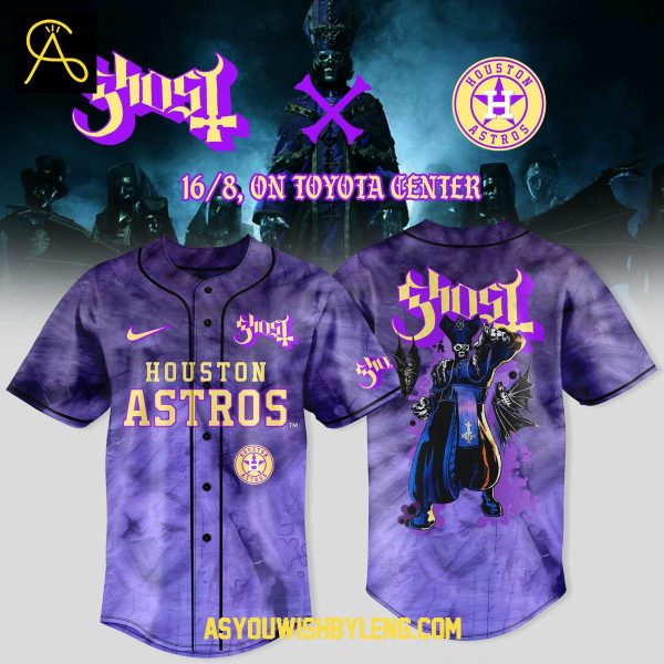 Houston Astros Celebration Ghost Band World Tour 2025 Baseball Jersey