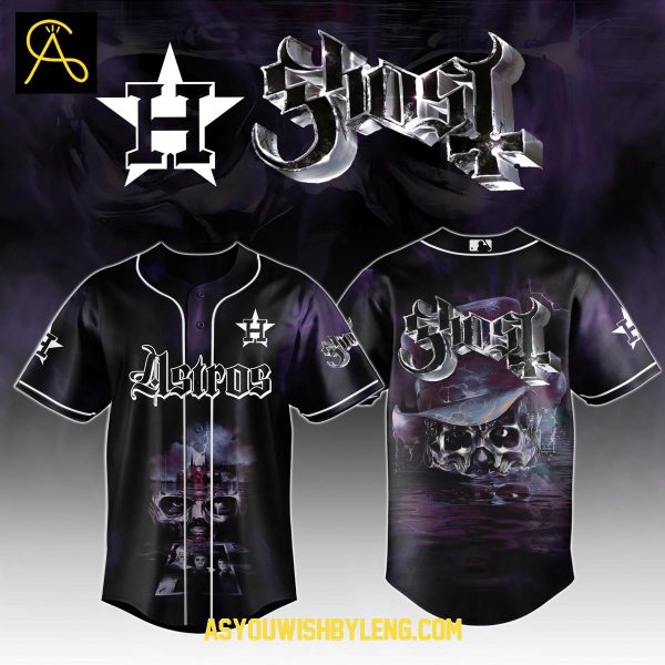 Houston Astros Ghost Band Skeletour World Tour 2025 Celebration Baseball Jersey