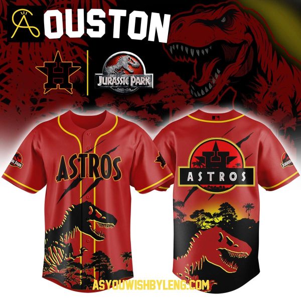Houston Astros Jurassic World MLB Rebirth Baseball Jersey