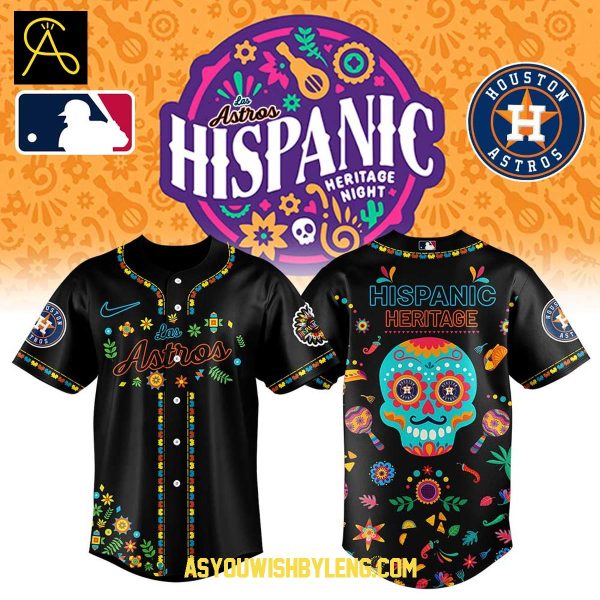 Houston Astros Las Astros Hispanic Heritage Night 2025 Baseball Jersey