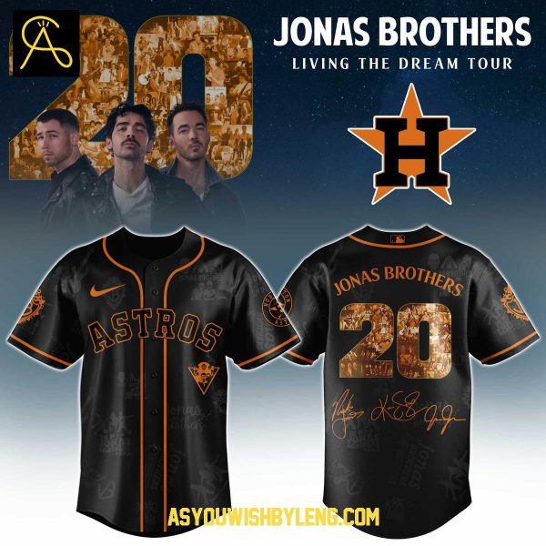 Houston Astros MLB Jonas Brothers Tour 2025 Celebration Baseball Jersey