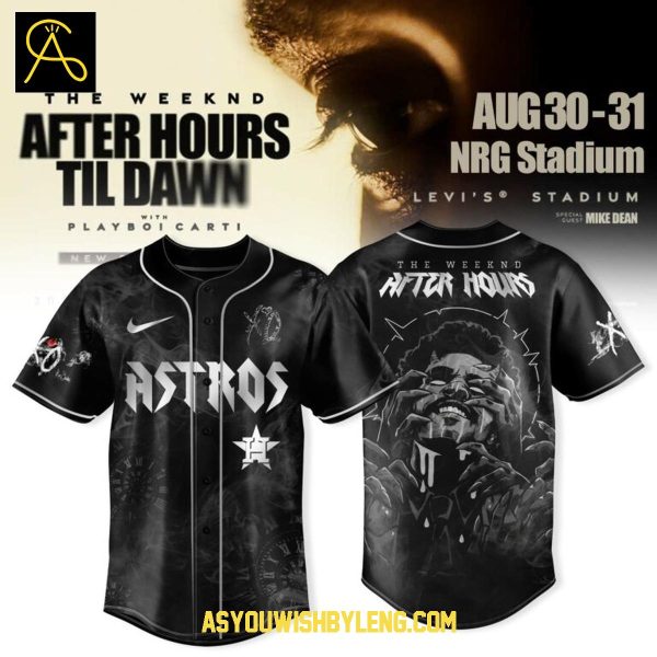 Houston Astros The Weeknd After Hours Stadium World 2025 Baseball Jersey