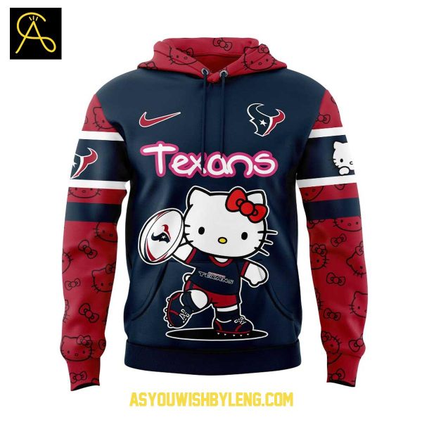 Houston Texans 50 Years Of Hello Kitty Celebration NFL 2025 Hoodie T-Shirt