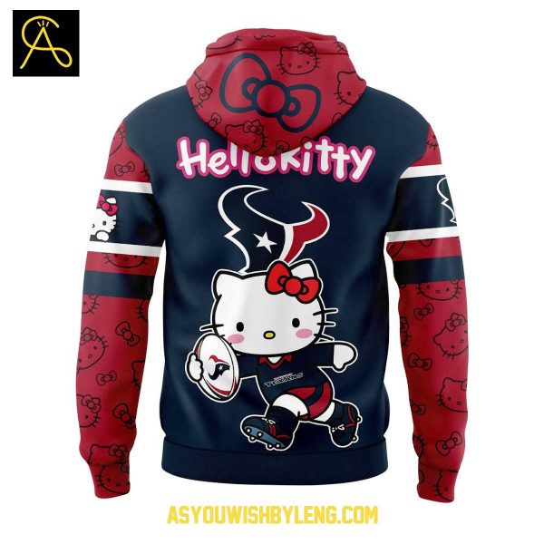 Houston Texans 50 Years Of Hello Kitty Celebration NFL 2025 Hoodie T-Shirt