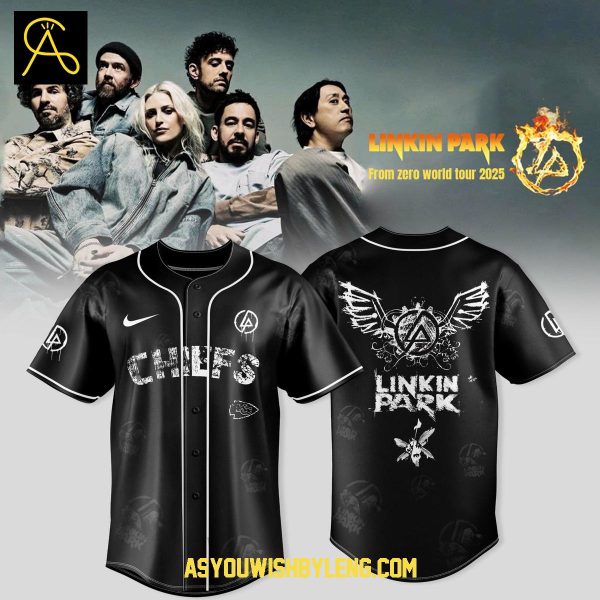 Kansas City Chiefs 2025 Linkin Park From Zero Tour Rock Baseball Jersey