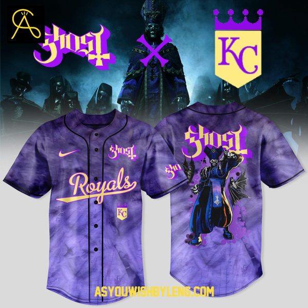 Kansas City Royals Celebrating Ghost Band World Tour 2025 Baseball Jersey