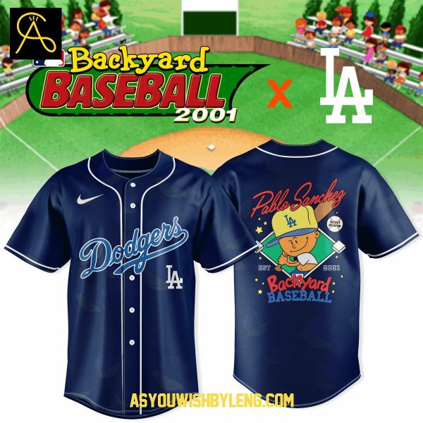 Los Angeles Dodgers Backyard Baseball 2001-2025 Celebration Baseball Jersey