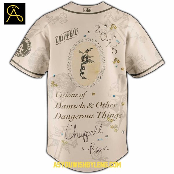 Los Angeles Dodgers Chappell Roan Visions Of Damsels 2025 Baseball Jersey