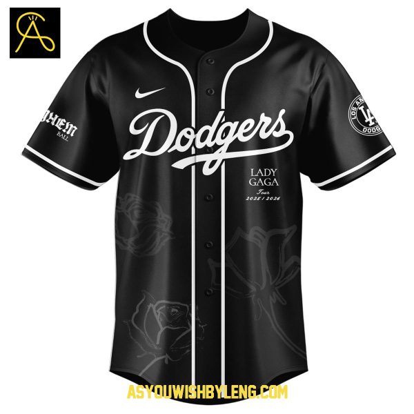 Los Angeles Dodgers Lady Gaga Tour 2025-2026 The Mayhem Ball Baseball Jersey